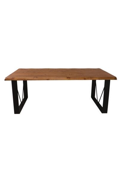 NT Concept Ntconcept Doğal Ahşap Yemek Ve Toplantı Masası 60 cm 120 cm