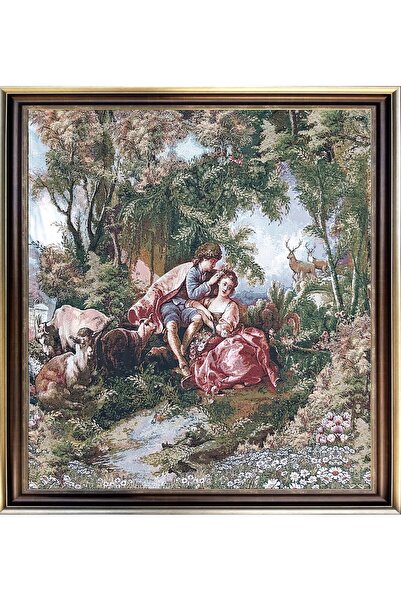 Niva Figüratif Seri-51 Dokuma Goblen Kumaş - Romeo ve Juliet 3