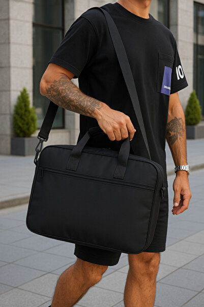 northern fashion Laptop de 15,6 inchi rucsac impermeabil Negru cu material te...