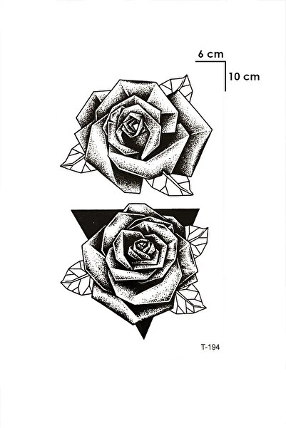HEDİYEVİM Geçici Gül Mini Dövme Tattoo