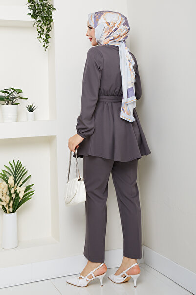 modapark.ist Women's Drape Detailed Trousers Suit