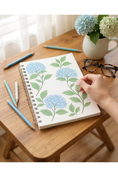 Chi-Chi Papers A5 Checkered Spiral Notebook |   Handmade, 96 Sheets, Ivory Paper