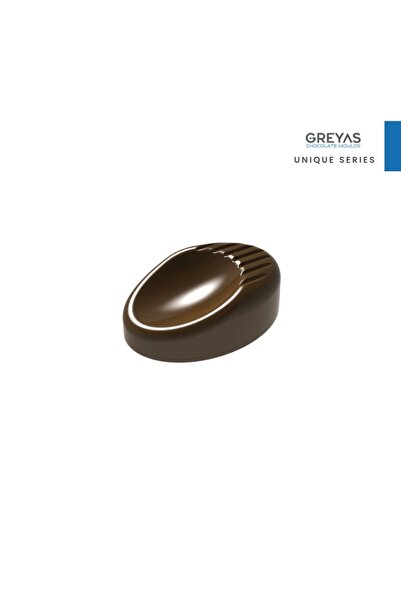 Greyas 10.5 Gram Polycarbonate Oval Praline Chocolate Mold - Cm-1458