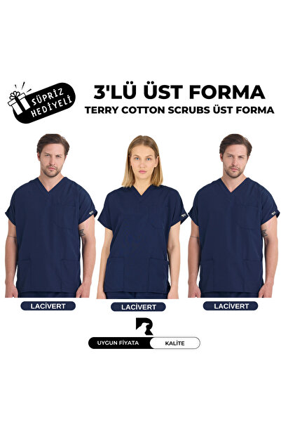 Raven Uniform Unisex Terikoton Doctor Nurse Uniform Medical Uniform Surgical ...