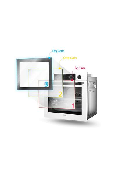 Simfer 8220 Ank. QS Büyük Pop-up 9 Fonk Siyah Cam Power Turb