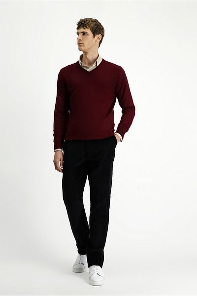 Kiğılı V-Neck Regular Fit Wool Knitwear Sweater