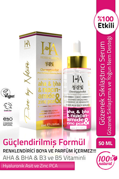 Herbaladen Gözenek Sıkılaştırıcı, Canlandırıcı, Nemlendirici ve Temizleyici C...