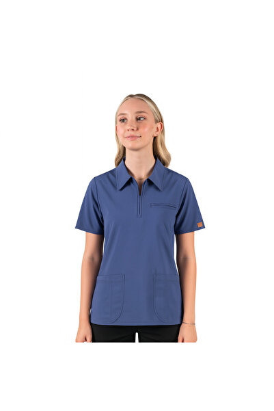 Brl Üniforma العاصفة الزرقاء للجنسين للطبيب والممرضة - قميص جراحي من الليكرا ...