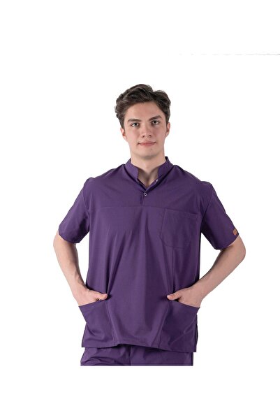 Brl Üniforma Jednostruki gornji kopča Sa likrom Muška uniforma za lekare i me...