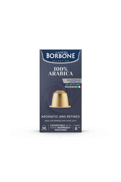 Caffe Borbone Caffè Borbone Arabica 10'lu Kapsül Kahve – Nespresso Uyumlu, Sa...