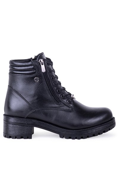 Pierre Cardin 54071 Γυναικείες - Γνήσιες δερμάτινες μπότες με κορδόνια με φερ...