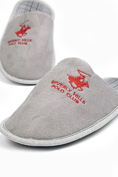 Beverly Hills Polo Club B.H. Polo Club 4K Men's Closed Front Winter Men's House Slippers