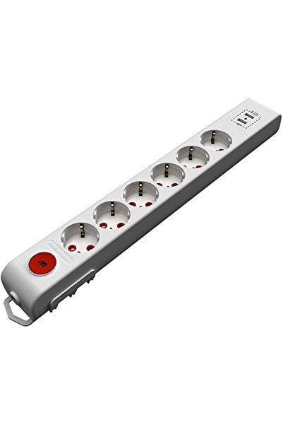 Mutlusan Rı-tech 6lı Anahtarlı 2usb Klemensli Topraklı Grup Priz (001 175 650...