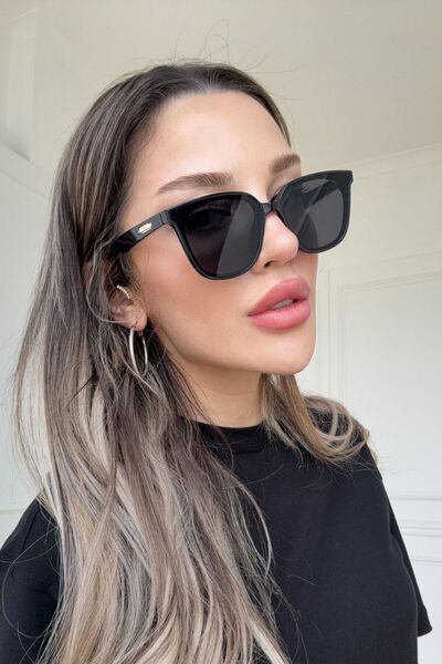 COOLANDBETTER نظارة شمسية نسائية بإطار كبير من Reyn Noire مع حماية من الأشعة ...