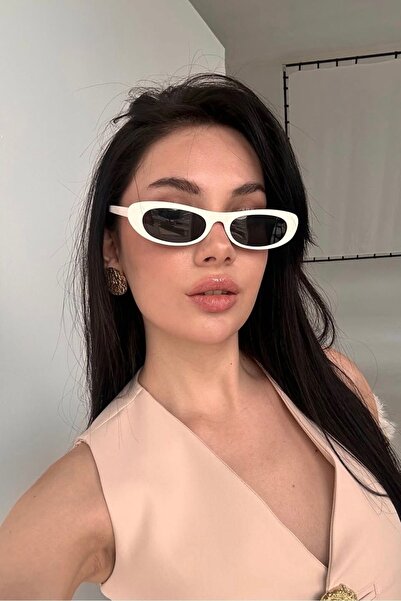 REN EYEWEAR Laurent Slim Tasarım Ince Leopar Siyah Güneş Gözlüğü Popüler REN ...