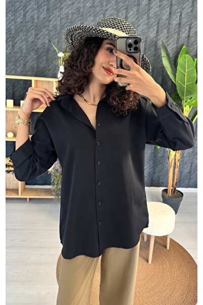 PUANT Düğmeli Oversize Gömlek