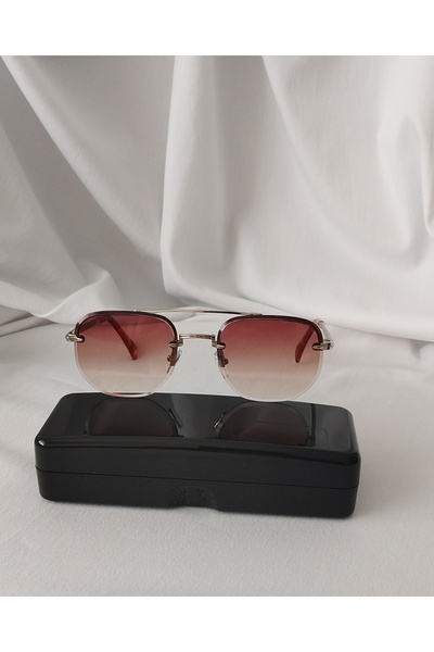 Byc polo Cp183 Davi̇d Bkm New Season Brown Unisex Sunglasses.