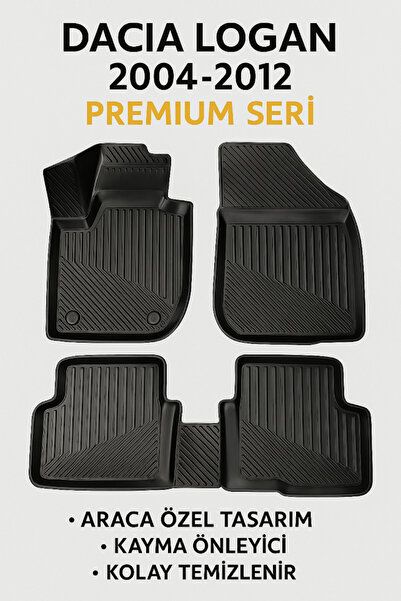 Black Gold Dacia Logan Uyumlu 3D Oto Paspas Havuzlu 2004–2012