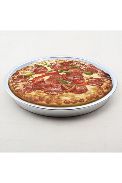 Newflon Makkah Household Set of Round Baking and Pizza Trays - 4 Pieces (23-27-31-35 cm)