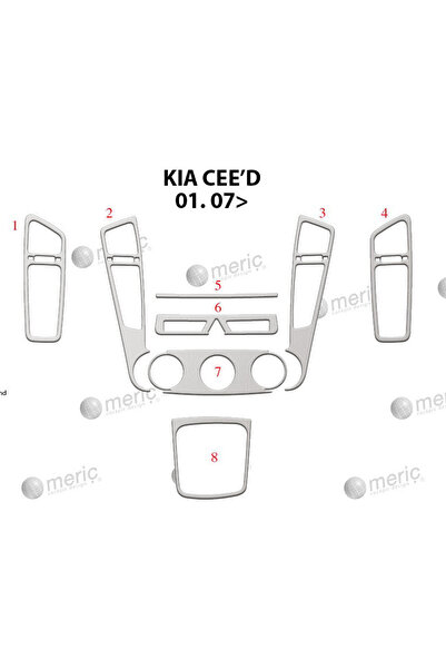Marscockpitdesign كيا سيراتو HB كونسول-توربيد 2007 7 قطع