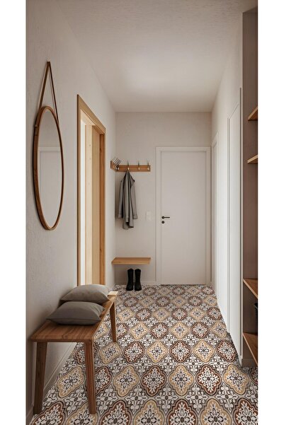 DECOMALL Suya Dayanıklı 100X100 CM Mutfak Banyo Zemin Mermer Fayans Yapışkanlı Folyo (LAMİNASYONLU) CODE 170