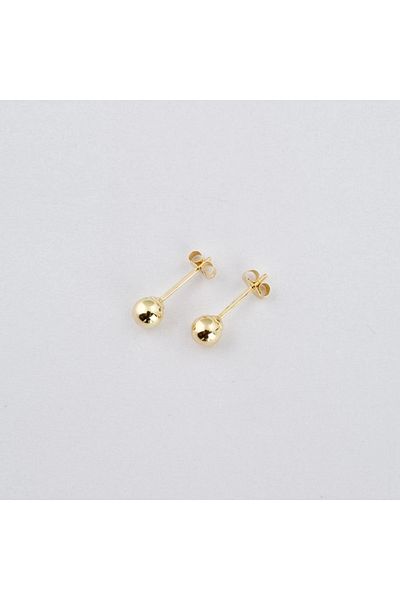 Sandra Ferretti 18K Yellow Gold Ball Earrings, 0.58g