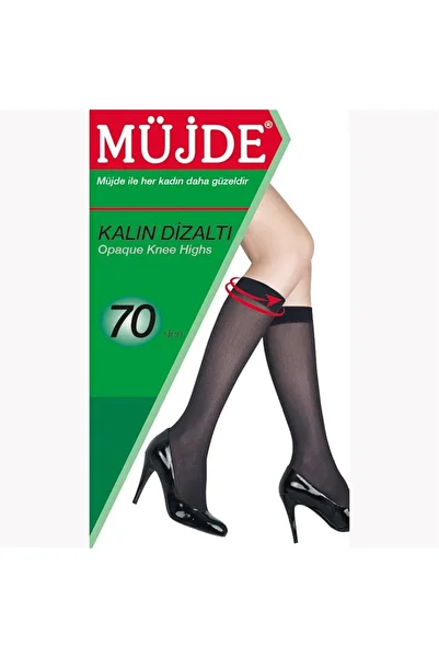 Müjde Thick 70 Denier Knee Pants Socks 86 Mink 3 Pairs
