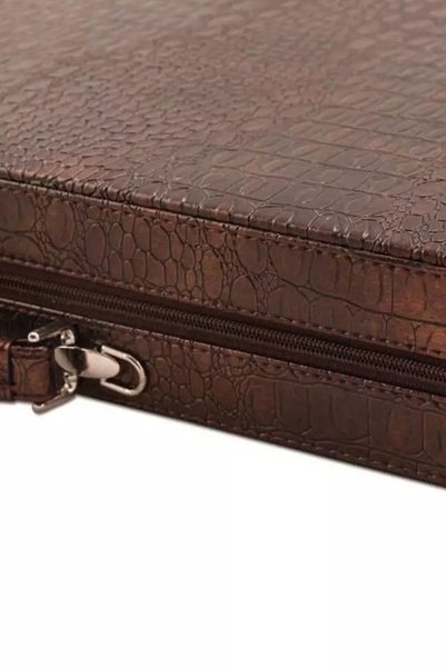 Star Oyun Aletleri Star Special Series Large Size Backgammon with Leather Zipper Bag