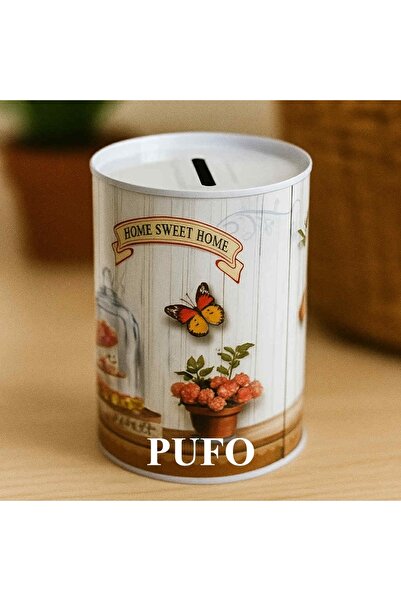 PUFO Home Sweet Home metal decorative piggy bank, 12 x 8 cm