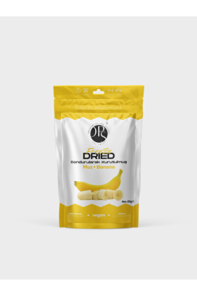 DONDURULARAK KURUTULMUŞ MUZ - FREEZE DRIED BANANA 20 GR