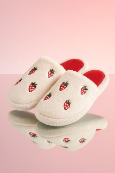 StWenn Fluffy Figured Slippers Women's Home Socks Do Not Make Sound Light Soft Sole