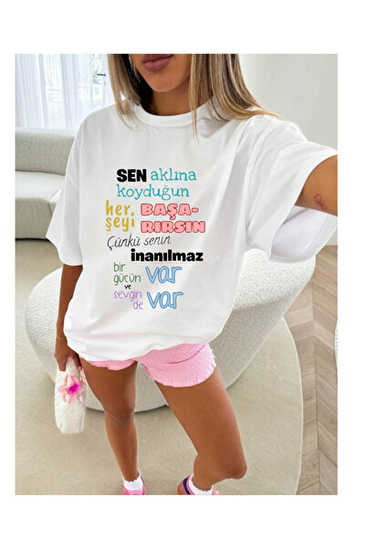 Tubinyoo تي شيرت مطبوع بتصميم تحفيزي للجنسين