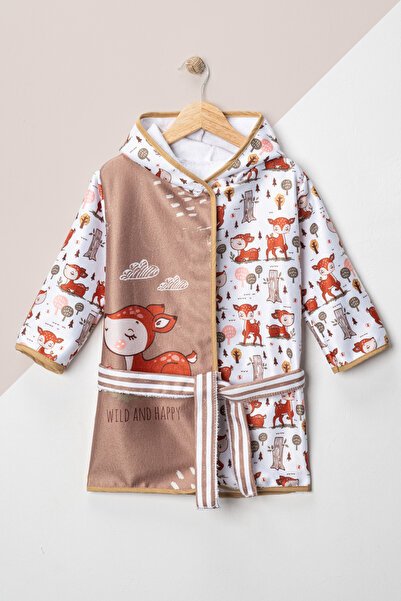 Bebechi رداء حمام للأطفال مطبوع عليه قلنسوة للشاطئ للأطفال الصغار، منشفة استح...