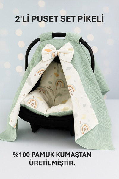 Findlay Baby PUSET ÖRTÜ VE MİNDERİ PİKELİ LÜX