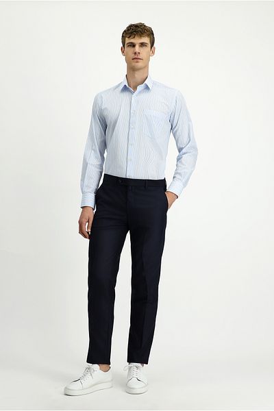 Kiğılı Long Sleeve Crotch Striped Cotton Shirt