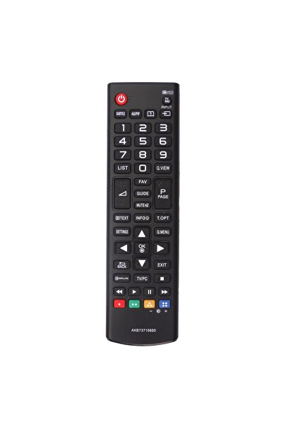 OEM Remote Control Compatible with LCD/LED LG AKB73715650, Black with Original Functions + Remote Holder