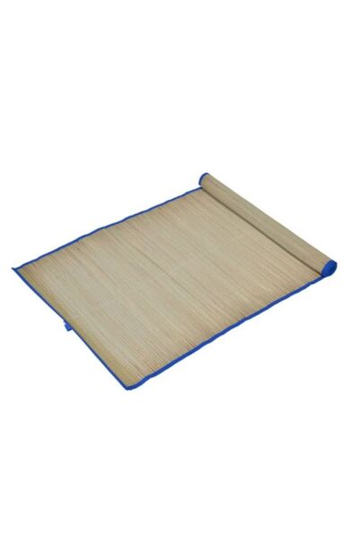 OEM Beach Mat Cream with Blue Border, 180 x 60 cm