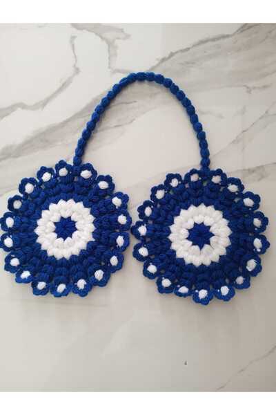 ENAM حامل وعاء وغطاء مهر محبوك يدويا كهدية