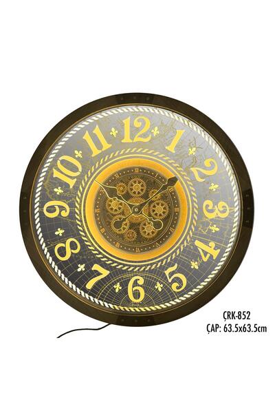 Galaxy ÇARKLI -IŞIKLI DEKORATİF DUVAR SAATİ