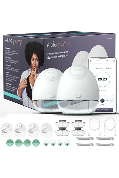 Elvie Breast Pump - Double, Wearable Breast Pump with App