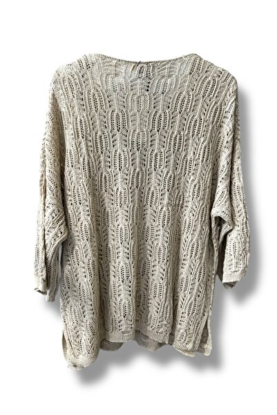 SUMEF Γυναικεία πλεκτά Mercerized διάτρητη μπλούζα με τσέπη Casual Μοντέλο 38-52 Ταιριάζει σε μέγεθος