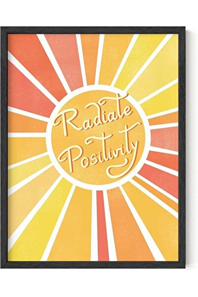 Emoda home Trove ملصق "إشعاع الإيجابية"، لوحة فنية جدارية ملهمة للأطفال، ديكو...