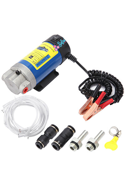 Sofia Concept Pompă electrică de transfer ulei/motorină, 100W, 12V, 4L/min, Sofia CONCEPT®, Negru/Albastru