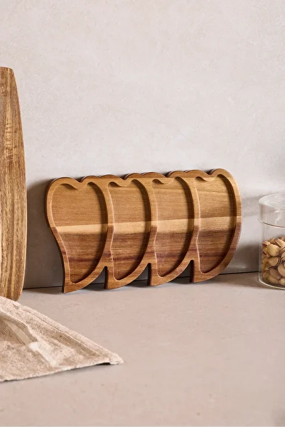 Perotti Akasya 4 Compartment Heart Snack Bowl 25X14 cm