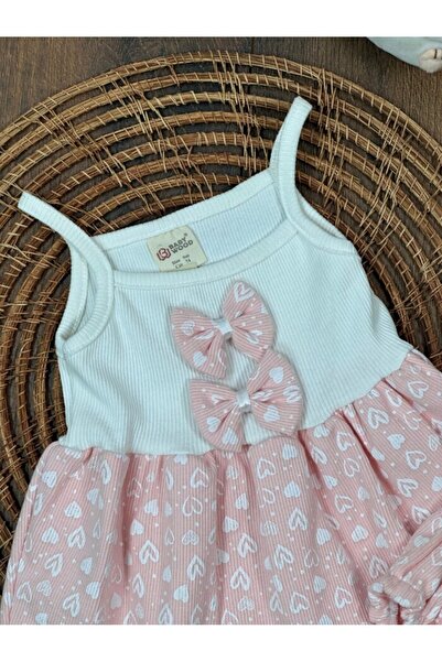 Kids Kingdom Summer Cotton Heart Strap Baby Girl Set of 2