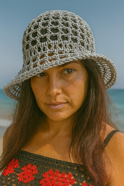Talinhandmade Straw Mesh Bucket Hat (Paper Rope – Adult Compatible)