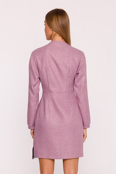 Made of Emotion Tweed mini dress with lace insert