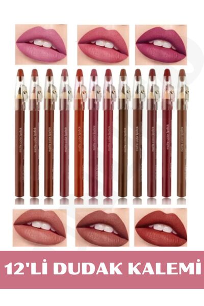 Dunaysir Dudak Kalemi Matte Color Lipstick Jumbo Kalın Kalem Ruj Waterproof 1...