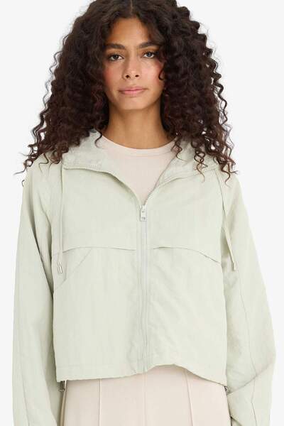 DeFacto Regular Fit Hooded Zippered Crop Raincoat E8546Ax25Au
