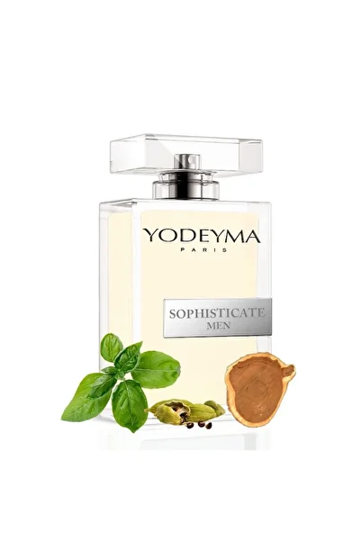 Yodeyma Sophisticate Men Eau de Parfum for Men, Notes of Basil, Cardamom, and Cedar, 100ml